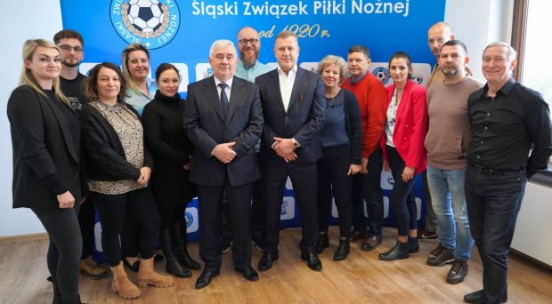 Prezes PZPN Cezary Kulesza odwiedził Śląsk
