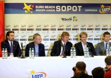 Konferencja prasowa przed Europejską Ligą Beach Soccera