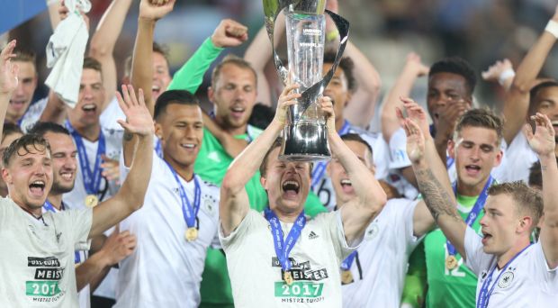 Germany won with Spain in the final of UEFA EURO U21 Poland 2017! 